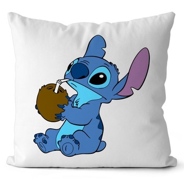 PODUSZKA STICH LILO I STICH PREZENT DLA DZIECKA JASIEK 40X40 CM MIKROFIBRA