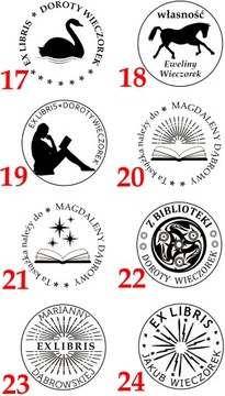 КРУГЛАЯ ПЕЧАТЬ EX LIBRIS ПЕЧАТЬ 5 СМ