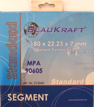 Tarcza diamentowa 180 segment BLAUKRAFT Tarcze