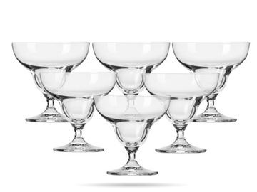 Pucharki do lodów i deserów 340 ml zestaw 6 szt Avant Garde KROSNO