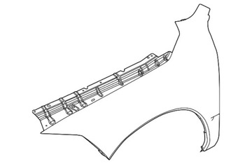 BLATNÍK PRAVÝ PŘEDNÍ ORIGINÁLNÍ DODGE RAM DS 2009-> 68054338AJ