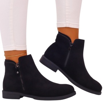 БОТИНКИ ЖЕНСКИЕ, ЧЕРНЫЕ КЛАССИЧЕСКИЕ ТУФЛИ НА ПЛОСКОЙ ПЛОСКОЙ ПЛОСКОСТИ.