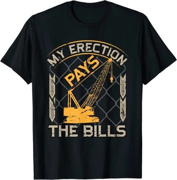 Koszulka NEW LIMITED Crane Operator Funny Construction Design T-Shirt