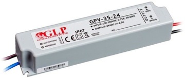 24H Zasilacz LED hermet. 35W 24V 1,5A IP67 GLP