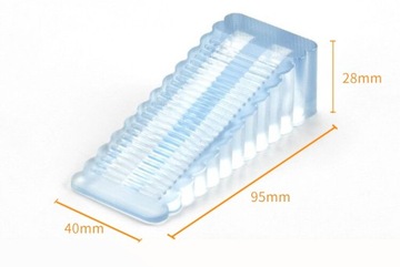 1x ДВЕРНОЙ КЛИН ЗАМОК ДВЕРНОЙ СТОПОР ПРОЗРАЧНЫЙ СИЛИКОНОВЫЙ