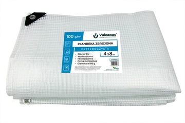 Брезент 100г THICK SHAP 4х8м МОРОЗОСТОЙКИЙ прозрачный, водостойкий УФ