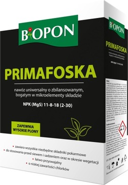 Nawóz PRIMAFOSKA BiOPON granulat uniwersalny wieloskładnikowy - karton 1kg
