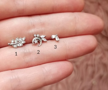 СЕРЬГИ LABRET MOON2 HELIX TITANIUM G23 1,2/6