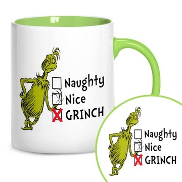 Kubek Green Prezent Na ŚWIĘTA Mikołajki GRINCH Wz