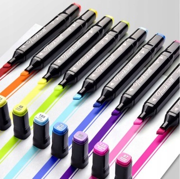 Маркеры спиртовые ДВУХСТОРОННИЕ Набор из 262 шт. В СУМКЕ