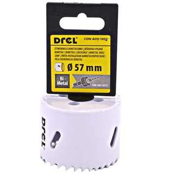 OTWORNICA KORONKA BIMETAL DO DREWNA METALU 57 mm
