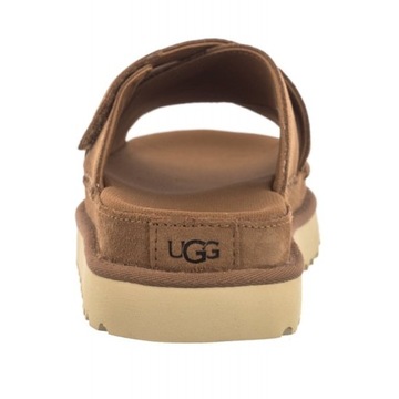 Buty Klapki Zamszowe Damskie UGG W Goldenstar Cross Slide Brązowe