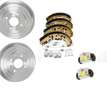 SZCZĘKI + BĘBNY + CYLINDERKI FIAT GRANDE PUNTO EVO OPEL CORSA D