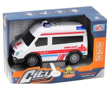 AMBULANS ZE ŚWIATŁEM I DŹWIĘKIEM