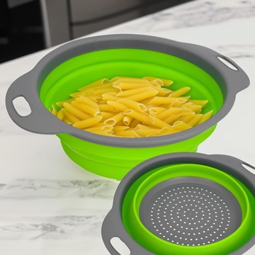Дуршлаг, силиконовый дуршлаг, складной, гибкое крыло, кухонное сито.