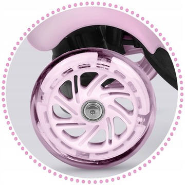 HULAJNOGA TRÓJKOŁOWA RICOKIDS CUBI - RÓŻOWA