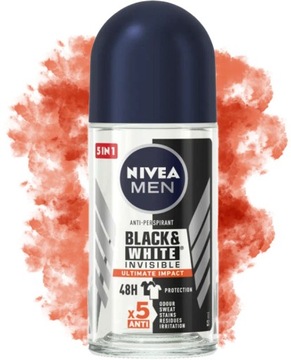NIVEA МУЖСКОЙ ШАРИКОВЫЙ ДЕЗОДОРАНТ 50 мл Ч/Б НЕВИДИМЫЙ МАКСИМАЛЬНОЕ ВОЗДЕЙСТВИЕ