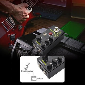 MOSKYAudio FUZZ Гитарная педаль эффектов с 4 переключателями режимов