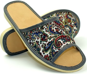 KAPCIE PANTOFLE KLAPKI DOMOWE DAMSKIE CIAPY r. 36 - 23 cm