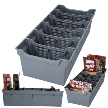 pojemnik na przyprawy 30x13 cm przyprawnik organizer kuchenny DUŻY POJEMNY
