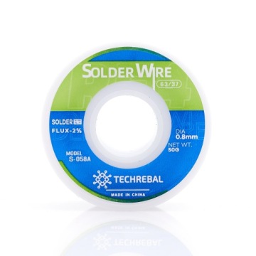 TECHREBAL TIN ДЛЯ ПАЙКИ СВЯЗУЮЩЕЕ СВЯЗЬ 50G 0,8 мм 63/37 2% Флюс