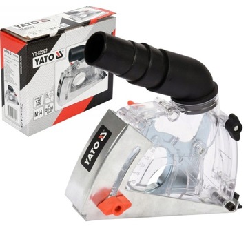 YATO OSŁONA PRZECIWPYŁOWA Z ODSYSANIEM PYŁU DO CIĘCIA SZLIFIERKĄ 125mm
