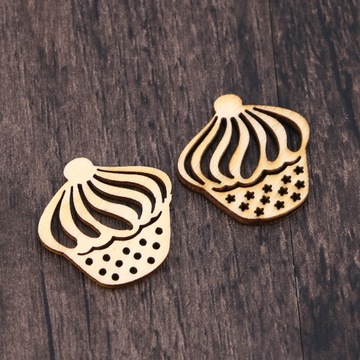 50 SZTUK DIY DOODLE ZABAWKI EDUKACYJNE KARTONOWE CIASTO NATURALNE DREWNIANE KRASZTAŁKI SCRAPBOO