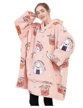 Koc bluza kocobluza Hastiget Oversize Pink Sushi