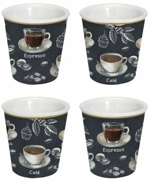 BARISTA FILIŻANKI KUBKI DO KAWY ESPRESSO 100 ml