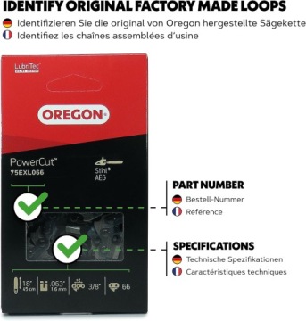 Цепь бензопилы Oregon PowerCut, шаг 3/8