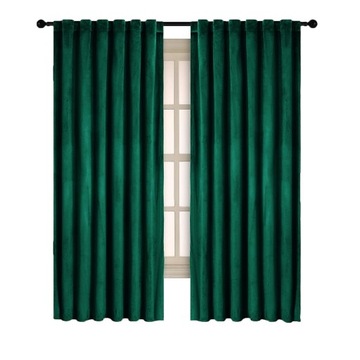 GOTOWA ZASŁONA ZACIEMNAJĄCA WELUR NA ŻABKI TUNEL 140x250 GRUBA VELVET