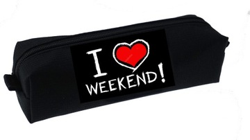 PIÓRNIK szkolny Kocham Weekend I LOVE WEEKEND