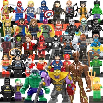 MINIFIGURKI MARVEL AVENGERS 8 SZTUK ZESTAW KLOCKI BRONIE