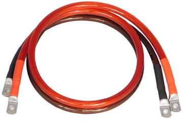 2x KABEL PRZEWÓD DO ŁĄCZENIA AKUMULATORÓW ELASTYCZNY LgY 35mm2 2GA OFC 1m