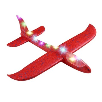 БОЛЬШОЙ ПЛАНЕР ИЗ ПЕНОСТРОЕНИЯ СВЕТОДИОДНЫЕ ФАРЫ FOAM JET DART