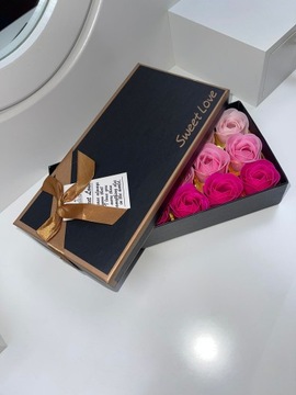 Большая мыльная роза, мыльные цветы, темно-розовые.