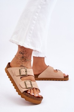 КЛАССИЧЕСКИЕ ЖЕНСКИЕ ТАПОЧКИ BIG STAR LL274478 БЕЖЕВЫЙ 39