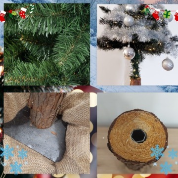 ИСКУССТВЕННАЯ РОЖДЕСТВЕНСКАЯ ЕЛЬКА НА СТВОЛЕ 180 см Сосна Искусственные елки Заснеженные, КАК ЖИВЫЕ