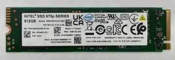 Диск MIX 512 ГБ 2280 PCIe поколения 4x4 (SAMSUNG,WD,HYNIX, INTEL,KINGSTON,KIOXIA)