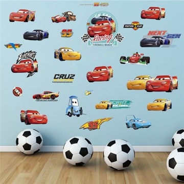 3D Cartoon zygzak McQueen DIY ściana naklejki na
