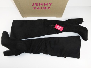 Jenny Fairy ocieplane futerkiem kozaki za kolano roz.37 (EK150)