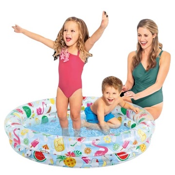 MAŁY BASEN DMUCHANY DLA DZIECI OKRĄGŁY Intex 122cm