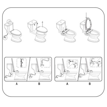 ПЕРЕХОДНИК БИДЕ ДЛЯ ЧИСТКИ СОБСТВЕННОГО ТУНАТА, НЕЭЛЕКТРИЧЕСКИЙ