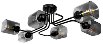 SZKLANA LAMPA SUFITOWA ŻYRANDOL PLAFON EDISON LED