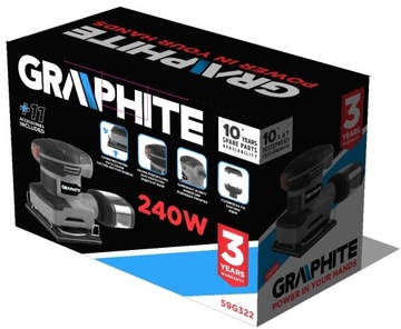 GRAPHITE 240W 3-футовая орбитальная шлифовальная машина