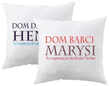 DUŻA PODUSZKA DZIEŃ BABCI I DZIADKA 50x50cm nadruk dwustronny