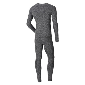 BIELIZNA TERMOAKTYWNA ODZIEŻ NA ZIMĘ KOMPLET SZARA UNISEX XXL