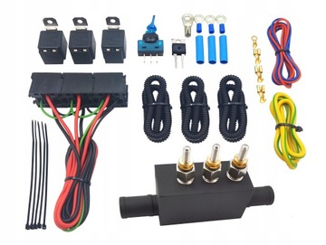 PODGRZEWACZ DOGRZEWACZ GRZAŁKA PŁYNU CHŁODNICZGO ZE STEROWNIKIEM 3 GRZAŁKI