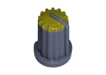 Gałka potencjometru szara 14mm GS14 żółta 4szt
