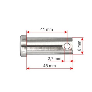 6x45 ШТИФТ ШТИФТ ПЕТРУХОВЫЙ ШТИФТ НЕРЖАВЕЮЩАЯ НЕРЖАВЕЮЩАЯ